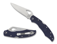Byrd Cara Cara 2 Folding Knife BY03PBL2 3.75" Plain Edge Blade Blue FRN Handle