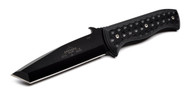 Emerson Knives CQC-7 FB BT Fixed Blade Knife, Black 4.187" Plain Edge 154CM Blade, Black G-10 Handle, Kydex Sheath