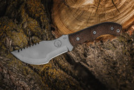 REFERENCE ONLY - TOPS Tom Brown Tracker 20th Anniversary #3 TBT-032 Fixed Blade Knife, 5.75" S35VN Plain Edge Blade, Sheath