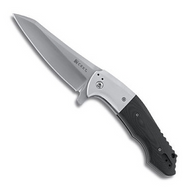 CRKT Mah Eraser 8900 Folding Knife, Satin 3-7/8" Plain Edge Blade