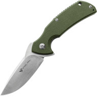 Steel Will Knives Plague Doctor Mini Knife F16M-02 Satin 3.5" Blade OD Green G10