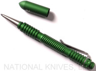 Rick Hinderer Knives Extreme Duty Ink Pen -Aluminum-Spiral - Matte Emerald Green