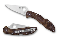 REFERENCE ONLY - Spyderco Delica 4 C11ZFPDCMO Folding Knife, 2.875" Plain Edge Blade, Zome Desert Camo FRN Handle