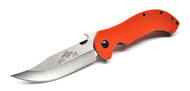 Emerson Knives Appalachian SF Folding Knife, Satin 3.6875" Plain Edge 154CM Blade, Orange G-10 Handle, Emerson "Wave" Opener