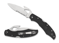 Byrd Cara Cara 2 Emerson Folding Knife BY03PSBK2W 3.7" ComboEdge Blade Black FRN