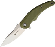 Steel Will Knives Arcturus Mini Knife F55M-02 Satin 3.15" Blade OD Green G-10