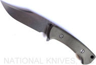 Rick Hinderer Knives The Ranch Bowie Knife Stonewash 3V Blade OD Micarta -Sheath