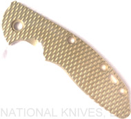 Rick Hinderer Knives Textured Brass Scale for 3.5" XM-18 Knife