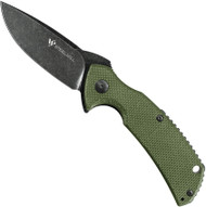 Steel Will Knives Plague Doctor Mini Knife F16M-33 Black SW 3.5" Blade OD Green