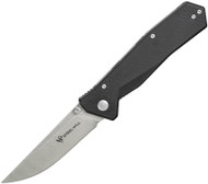 Steel Will Knives Daitengu Folding Knife F11-01 Satin 3.12" D2 Blade Black G-10