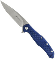 Steel Will Knives Intrigue Mini Knife F45M-16 Satin 3.25" Blade Blue FRN Blue SO
