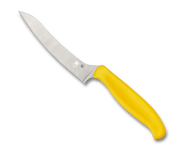 REFERENCE ONLY - Spyderco Culinary Z-Cut Kitchen Knife K14PYL Point 4.38" PlainEdge Blade- Yellow
