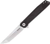 Ruike Knives P127-B Folding Knife Satin PlainEdge 14C28N Blade Black G-10 Handle