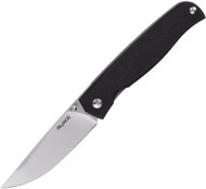 Ruike Knives P661-B Folding Knife Bead Blasted 2.87" Blade Black G-10 Handle