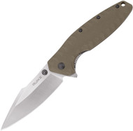 Ruike Knives P843-W Folding Knife Satin 3.56" Blade Tan G-10 Handle