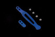 Rick Hinderer Knives Pocket Clip & Filler Tab Set - Battle Blue Titanium