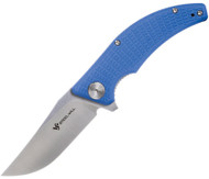 Steel Will Knives Sargas Knife F60-11 Satin 3.25" Blade Blue G-10 Handle