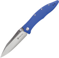 Steel Will Knives Gienah Folding Knife F53-13 Satin 3.93" Blade Blue G-10 Handle