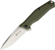 Steel Will Knives Apostate Knife 1152 Satin 3.75" S35VN Blade OD Green G-10