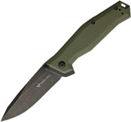 Steel Will Knives Apostate Knife 1157 Black Stonewash 3.75" S35VN Blade OD G-10