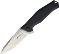 Steel Will Knives Apostate Folding Knife 1150 Satin 3.75" S35VN Blade Black G10