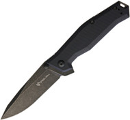 Steel Will Knives Apostate Knife 1159 Black Stonewash 3.75" S35VN Blade Black