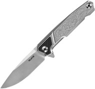 Ruike Knives P875-SZ Folding Knife Satin 3.5" Plain Edge Blade Stainless Steel