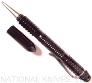 Rick Hinderer Knives Extreme Duty Ink Pen - Aluminum - Spiral - Polished Black
