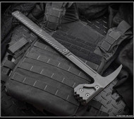 RMJ Tactical Snuggles 18" Tactical Hammer Graphite Black 80CRV2 Steel Black G-10
