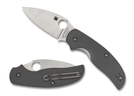 Spyderco Sage 1 Folding Knife C123GPGY Plain Edge Maxamet Blade Gray G-10 Handle