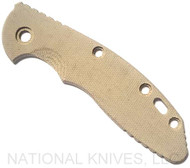 Rick Hinderer Knives SMOOTH Micarta Handle Scale - XM-18 - 3.5" - Natural