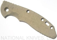 Rick Hinderer Knives SMOOTH Micarta Handle Scale - XM-18 - 3.5" - OD Green