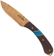 Condor Tool & Knife Blue River Wooden Knife Kit CTK2829-3.5-HI - Canvas Sheath