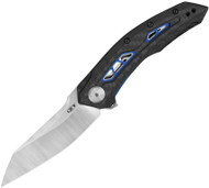 Zero Tolerance 0762 Flipper Knife 3.5" CPM-20CV Blade Black Carbon Fiber Handle