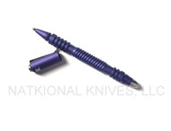 Rick Hinderer Knives Spiral Aluminum Investigator Ink Pen, Matte Purple