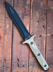 Rick Hinderer Knives Ek Commando Dagger Parkerized O-1 Double Edge Blade OD Grn