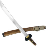Condor Tool & Knife Kondoru Wakazashi CTK1013-16.75HC 1075 HC Blade - Sheath