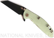 Rick Hinderer Knives XM-18 Wharncliffe Knife Battle Black 3" 20CV Blade T.G. G10