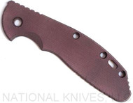 Rick Hinderer Knives SMOOTH Micarta Handle Scale - XM-24 - Burgundy