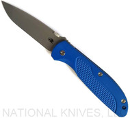 Rick Hinderer Knives Firetac Spanto Knife Working Finish 20CV Blade BTLBL L/S Bl
