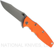 Rick Hinderer Knives Eklipse Spearpoint Working Finish S45VN Blade WF L/S Orange