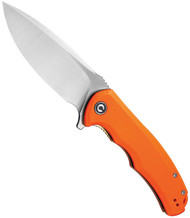 CIVIVI Praxis Folding Knife C803D Satin 9Cr18MoV Steel Blade Orange G-10 Handle
