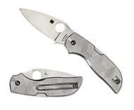 Spyderco Chaparral C152TIP Folding Knife, 2.812" Plain Edge Blade, Titanium Handle