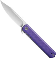 CIVIVI Chronic Folding Knife C917D Satin 9Cr18MoV Steel Blade Purple G-10 Handle