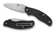REFERENCE ONLY - Spyderco Spy-DK C179PBK Slipit Folding Knife, 2.687" Plain Edge Blade, Black FRN Handle