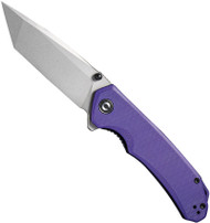 CIVIVI Brazen Folding Knife C2023A Stonewash D2 Steel Blade Purple G-10 Handle
