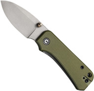 CIVIVI Baby Banter Folding Knife C19068S-5 Stonewash Nitro-V Blade Green G-10