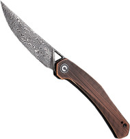 CIVIVI Lazar Front Flipper Knife C20013-DS1 Damascus Blade Black Rubbed Copper