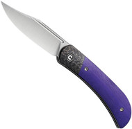 CIVIVI Appalachian Drifter II Knife C19010C-3 Satin Nitro-V Blade Purple G-10