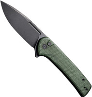 CIVIVI Conspirator Knife C21006-2 Black Stonewash Nitro-V Blade Green Micarta
